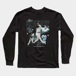 Ken Griffey Jr. Vintage Collage Long Sleeve T-Shirt
